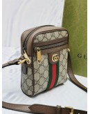 GUCCI OPHIDIA GG SUPREME CANVAS CROSSBODY BAG -FULL SET-