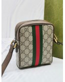 GUCCI OPHIDIA GG SUPREME CANVAS CROSSBODY BAG -FULL SET-