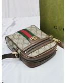 GUCCI OPHIDIA GG SUPREME CANVAS CROSSBODY BAG -FULL SET-