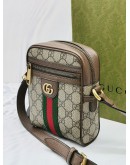 GUCCI OPHIDIA GG SUPREME CANVAS CROSSBODY BAG -FULL SET-