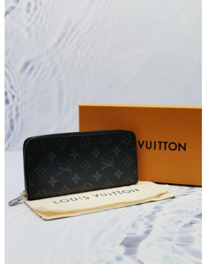 LOUIS VUITTON ZIPPY LONG WALLET MONOGRAM ECLIPSE