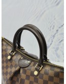 LOUIS VUITTON SIENA MM DAMIER EBENE CANVAS BAG WITH STRAP