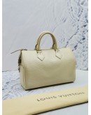 LOUIS VUITTON SPEEDY 25 WHITE EPI LEATHER