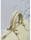 LOUIS VUITTON SPEEDY 25 WHITE EPI LEATHER