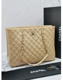 (BRAND NEW) CHANEL TIMELESS CLASSIC TOTE BEIGE LAMBSKIN LEATHER BAG -FULL SET- BRAND NEW-