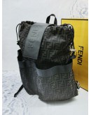 FENDI MONOGRAM PRINT DRAWSTRING BACKPACK -FULL SET-