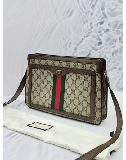 GUCCI GG SUPREME CANVAS MEDIUM SHOULDER BAG