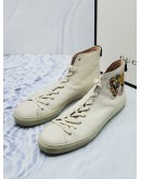 GUCCI HIGHTOP TIGER LEATHER SNEAKERS SIZE 10 1/2