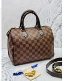 (RAYA SALE) LOUIS VUITTON SPEEDY BANDOULIERE 25 DAMIER EBENE CANVAS BAG