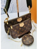 (RAYA SALE) LOUIS VUITTON MULTI POCHETTE ACCESSOIRES MONOGRAM CANVAS -FULL SET- 