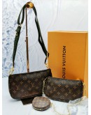 (RAYA SALE) LOUIS VUITTON MULTI POCHETTE ACCESSOIRES MONOGRAM CANVAS -FULL SET- 