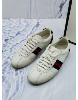 (RAYA SALE) GUCCI ACE LEATHER SNEAKERS SIZE 36 1/2