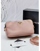 (RAYA SALE) PRADA PINK SAFFIANO LUX LEATHER CAMERA CROSSBODY BAG