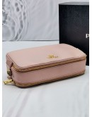 (RAYA SALE) PRADA PINK SAFFIANO LUX LEATHER CAMERA CROSSBODY BAG