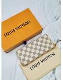 (RAYA SALE) LOUIS VUITTON CLEMENCE DAMIER AZUR CANVAS LONG WALLET -FULL SET-