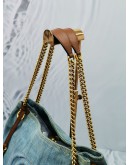 (RAYA SALE) GUCCI BLUE DENIM MEDIUM SOHO BAG