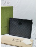 (RAYA SALE) GUCCI GG SUPREME CANVAS CLUTCH -FULL SET-