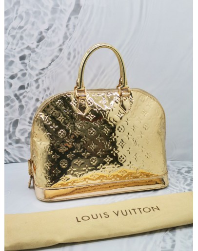 LOUIS VUITTON LIMITED EDITION GOLD MONOGRAM MIRROR ALMA GM BAG