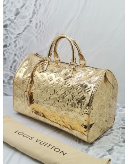 LOUIS VUITTON LIMITED EDITION GOLD MONOGRAM MIRROR SPEEDY 35