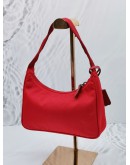 PRADA RE-EDITION 2000 RED TESSUTO NYLON SHOULDER BAG