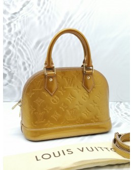 LOUIS VUITTON ALMA BB PATENT LEATHER BAG