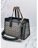 COACH FIELD TOTE 30 IN SIGNATURE JACQUARD WITH STRAP