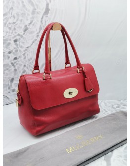 MULBERRY DEL REY LAMBSKIN LEATHER HANDLE BAG