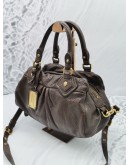 MARC BY MARC JACOBS TAUPE LEATHER BAG WITH STRAP