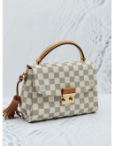 LOUIS VUITTON CROISETTE DAMIER AZUR CANVAS BAG WITH STRAP