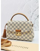 LOUIS VUITTON CROISETTE DAMIER AZUR CANVAS BAG WITH STRAP