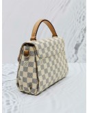 LOUIS VUITTON CROISETTE DAMIER AZUR CANVAS BAG WITH STRAP