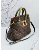 LOUIS VUITTON LIMITED EDITION MONOGRAM CANVAS PYTHON & OSTRICH ETOILE EXOTIQUE TOTE HANDLE BAG