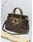 LOUIS VUITTON LIMITED EDITION MONOGRAM CANVAS PYTHON & OSTRICH ETOILE EXOTIQUE TOTE HANDLE BAG