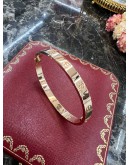 CARTIER LOVE BRACELET 750 ROSE GOLD SIZE 17