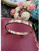 CARTIER LOVE BRACELET 750 ROSE GOLD SIZE 17