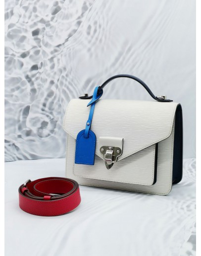 LOUIS VUITTON NEO MONCEAU WHITE EPI LEATHER BAG