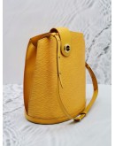 LOUIS VUITTON CLUNY YELLOW EPI LEATHER SHOULDER BAG