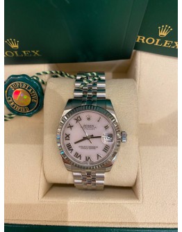 ROLEX LADY DATEJUST REF 178274 CHERRY BLOSSOM PINK MOTHER OF PEARL DIAL 31MM AUTOMATIC YEAR 2018 WATCH -FULL SET-