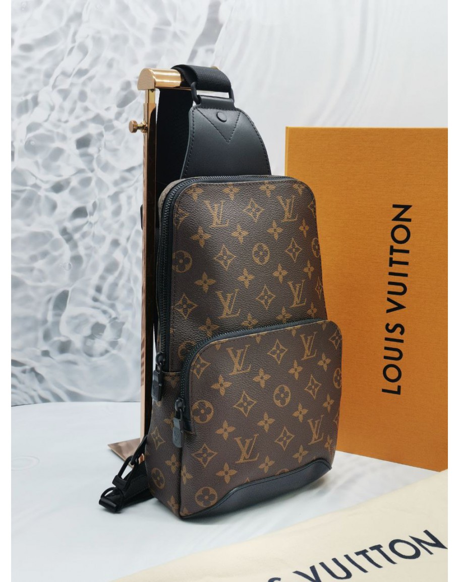 Louis Vuitton Monogram Macassar Avenue Sling Backpack - Brown