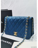 CHANEL FLAP LAMBSKIN LEATHER CHAIN BAG