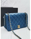 CHANEL FLAP LAMBSKIN LEATHER CHAIN BAG