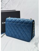 CHANEL FLAP LAMBSKIN LEATHER CHAIN BAG