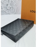 LOUIS VUITTON MONOGRAM ECLIPSE CANVAS POCHETTE VOYAGE -FULL SET-