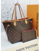 LOUIS VUITTON NEVERFULL MM WTH POUCH MONOGRAM CANVAS -FULL SET-