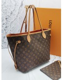 LOUIS VUITTON NEVERFULL MM WTH POUCH MONOGRAM CANVAS -FULL SET-