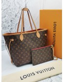 LOUIS VUITTON NEVERFULL MM WTH POUCH MONOGRAM CANVAS -FULL SET-