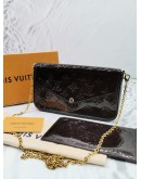 LOUIS VUITTON FELICIE POCHETTE MONOGRAM VERNIS -FULL SET-