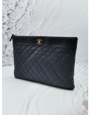 CHANEL MADEMOISELLE LAMBSKIN LEATHER SLIM POUCH