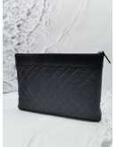 CHANEL MADEMOISELLE LAMBSKIN LEATHER SLIM POUCH