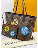 LOUIS VUITTON NEVERFULL MM WORLD TOUR MONOGRAM CANVAS BAG -FULL SET-